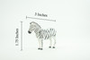 Zebra, African equines, Equidae, High Quality, Hand Painted, Rubber, Realistic, Figure, Model, Replica, Toy, Kids, Educational, Gift, 3 Inches CWG220 B17