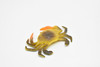 Crab , Very Nice Rubber Animal, Educational, Toy, Kids, Realistic Figure, Lifelike Hand Painted Model, Figurine, Replica, Gift    2 1/2"    CWG224 BB46