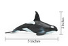 Orca, Killer Whale, Very Nice Rubber Animal, Educational, Toy, Kids, Realistic Figure, Lifelike Hand Painted Model, Figurine,   5"     CWG226 BB46