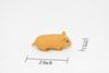 Hamster, Educational, Hand Painted, Plastic Animal Design, Figure, Lifelike, Realistic Model, Replica, Gift    2 Inches.