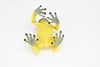 Frog, Yellow, Dart,  Museum Quality Rubber Animal, Educational, Toy, Kids, Realistic Hand Painted Figure, Lifelike Model, Figurine, Replica, Gift,   2"   CWG247 B239