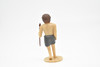 Prehistoric Man, Caveman, With Spear, Very Nice Plastic Reproduction    3"   F4464 B222