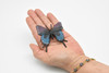 Butterfly, Purple & Blue, Very Nice Rubber Reproduction  2"   F4468 B46