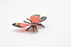 Butterfly, Red, Very Nice Rubber Reproduction    2"     F4469 B46