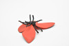 Butterfly, Red, Very Nice Rubber Reproduction    2"     F4469 B46