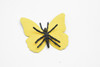 Butterfly, Yellow & Black Very Nice Rubber Reproduction     2"    F4493 B46