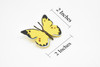 Butterfly, Yellow & Black Very Nice Rubber Reproduction     2"    F4493 B46