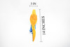 Parrot, Yellow Wings / Blue Body, Very Nice Plush Bird   14"    F1230 B86
