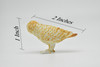 Barn Owl, Very Nice Plastic Figure, Hand Painted, Educational, Diorama, Realistic Figure, Lifelike, Replica, Toy, Kids,  2 Inches. 