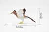 Roadrunner, Desert Bird, Geococcyx californianus, Very Nice Rubber Design, Educational, Diorama, Realistic Figure, Lifelike, Replica, Toy, Kids,  3 Inches.