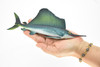 Sailfish, Billfish, Very Realistic Rubber Figure, Model, Educational, Animal, Hand Painted Figurines,     8"     CH014 BB70