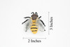 Bee, Bumblebee, Hornet, Yellowjacket, Honey,  Insect, Very Realistic Rubber Figure, Model, Educational, Animal, Hand Painted Figurines,   3"   CH015 BB70