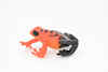 Frog, Toy, Red Poison Dart, Arrow Frog, Very Realistic Rubber Figure, Model, Educational, Animal, Hand Painted Figurines,   2 1/2"    CH035 BB74