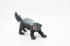 Honey Badger, Mellivora capensis, Museum Quality, Educational, Rubber Animal, Hand Painted, Realistic, Diorama Model, Toy, Kids,  5 Inches.