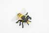 Bee, Anthophila, Honey bee, Very Realistic Rubber Design,  Educational, Hand Painted, Rubber Insect, Diorama Model, Kids, Toys,  3 Inches. 