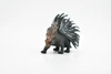 Porcupine, Quillpig, Porky, or Quillback, Very Realistic Rubber Figure, Hand Painted, Rubber Mammal, Realistic Toy Figure, Kids, Educational, 3 Inches. 