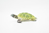 Sea Turtle Toy, Green, Museum Quality Rubber Figure, Model, Educational, Animal, Hand Painted Figurines,  4" CH055 BB78