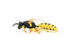 Hornet Toy, Killer, Wasp, Insect, Very Realistic Rubber Figure, Model, Educational, Animal, Hand Painted Figurines,       3.5"       CH060 BB79