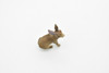 Jackrabbit Toy, Hare, Very Realistic Rubber Figure, Model, Educational, Animal, Hand Painted Figurines,   2.5"    CH066 BB79