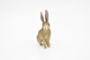 Jackrabbit Toy, Hare, Very Realistic Rubber Figure, Model, Educational, Animal, Hand Painted Figurines,   2.5"    CH066 BB79