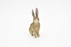 Jackrabbit, Hare, Very Realistic Rubber Figure, Hand Painted, Rubber Mammal, Realistic Toy Figure, Replica, Kids, Educational,  2 1/2 Inches. 