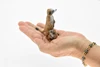 Meerkats, Mom and Baby, Mongoose, Museum Quality, Hand Painted, Educational, Rubber Animal, Realistic Toy Figure, Diorama Model, Kids,  3 Inches. 