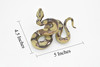 Python Snake Toy, Reptile, Museum Quality Rubber Figure, Model, Educational, Animal, Hand Painted, Figurines       5"     CH100 BB87
