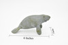 Manatee Toy, Sea Cow, Ocean, Dugongs, Very Realistic Rubber Figure, Model, Educational, Animal, Hand Painted Figurines 6" CH0119 BB95