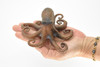 Octopus Toy, Octopodes, Octopoda, Ocean, Museum Quality Rubber Figure, Model, Educational, Animal, Hand Painted, Figurines 5" CH120 BB96