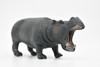 Hippo, Hippopotamus, Museum Quality, Hand Painted, Educational, Rubber Animal, Realistic Toy Figure, Diorama Model, Kids,  5 Inches. 