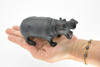 Hippo Toy, Hippopotamus, Africa, Museum Quality Rubber Figure, Model, Educational, Animal, Hand Painted, Figurines 5" CH121 BB96