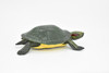 Turtle Toy, Red Eared Slider, Museum Quality Rubber Figure, Model, Educational, Animal, Hand Painted, Figurines       5"     CH122 BB97