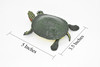 Turtle Toy, Red Eared Slider, Museum Quality Rubber Figure, Model, Educational, Animal, Hand Painted, Figurines       5"     CH122 BB97