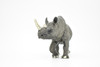 Rhino, Rhinoceros, Animal,  Very Realistic Rubber Reproduction, Hand Painted Figurines     5.5"    CH137 B244