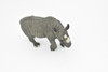 Rhino, Rhinoceros, Animal,  Very Realistic Rubber Reproduction, Hand Painted Figurines     5.5"    CH137 B244