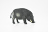 Wild Pig, Wild Boar, Swine, Realistic Rubber Reproduction, Hand Painted Figurines    3.5"     CH150 B247 