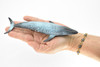 Blue Whale, Marine Mammal, Realistic Rubber Reproduction, Hand Painted Figurines    7"     CH155 B248