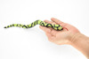 Snake, Reptiles, Green,  Hand Made, Thailand Sand Creatures, Toy, Paper Weight, Bean Bag, Cornhole, Game,     12"   TH20 BB68