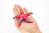 Starfish, Asteroidea, Red,  Hand Made, Thailand Sand Creatures, Toy, Paper Weight, Bean Bag, Cornhole, Game,         3 1/2"    TH25 BB67