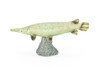 Alligator Gar, Fish, Atractosteus spatula, Very Realistic Rubber Figure, Model, Educational, Animal, Hand Painted Figurines,   6"   CH017 BB71