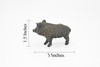 Wild Boar Toy, Wild Pig, Very Realistic Rubber Figure, Model, Educational, Animal, Hand Painted Figurines      3"     CH117 BB94