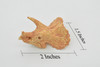 Triceratops, Dinosaur Skull Fossil, Very Realistic Rubber Toy Model, Educational, Figure, Model, Bones, Figurine, Prehistoric     1.5"     CH158 B231