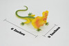 Lizard, Frilled Lizard, Frill-necked, Reptile, Very Realistic Rubber Reproduction, Hand Painted Figurines,    7"    RI14 B259