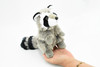 Raccoon, Cute Soft Stuffed Realistic Plush Animal, Gift, Educational Toy   8"      F050BB4                                           