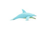 Dolphin, Blue Realistic Toy, Kids Educational Model, Hollow Rubber Replica   6"      CWG138 B211