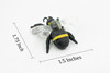 Bee, Bumblebee Plastic Toy Animal, Kids Gift, Realistic Figure, Educational Model, Replica,  1 3/4" inches long    F1654 B75