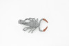 Scorpion, Gray, Fat-tailed, Very Nice Rubber Arachnid, Educational, Hand Painted, Realistic,  Replica, Toys, Kids, Gift,     3 Inches.      F3124 B225