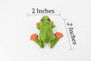 Orange Toed Frog  Adjustable Posable Plastic Toy Realistic Rainforest Figure Model Replica Kids Educational Gift  2" F058 B193