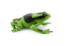 Poison Dart Frog, Green and Black, Hand Painted, Amphibian, Hard Rubber, Rainforest Frog, Model, Replica, Toy, Kids, Educational, Gift,      2"