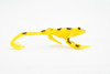 Panamanian Golden Frog, Black Spots, Hand Painted, Amphibian, Hard Rubber, Realistic Frog, Toy, Kids, Educational, Gift,        4"        F4408 B9
